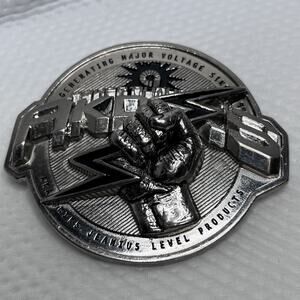 VTG Akademiks Jeanius Level Prods 3D Belt Buckle “Generating Major Voltage” Y2K